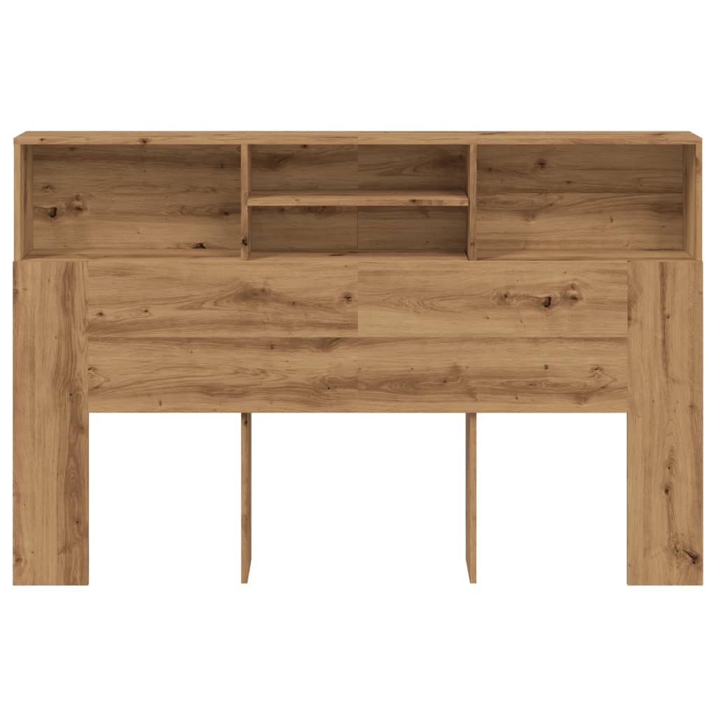 Artisan Oak Headboard Cabinet, 180x19x103.5 cm, Engineered Wood