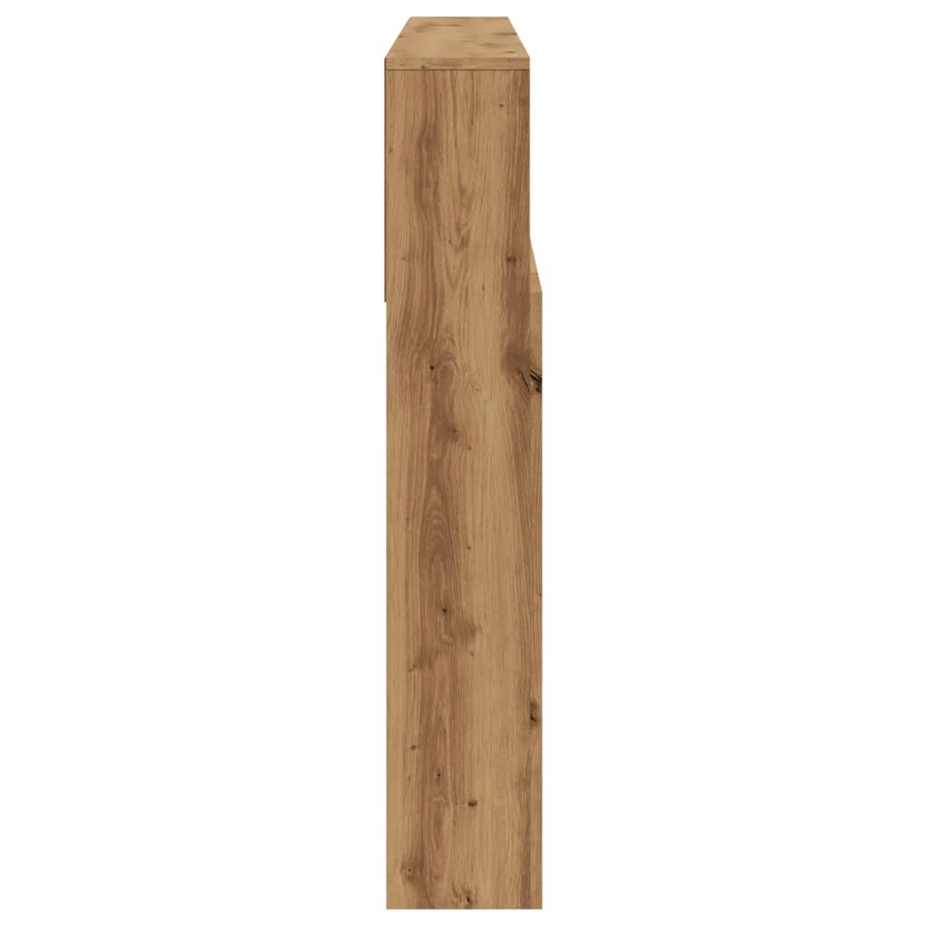 Artisan Oak Headboard Cabinet, 180x19x103.5 cm, Engineered Wood