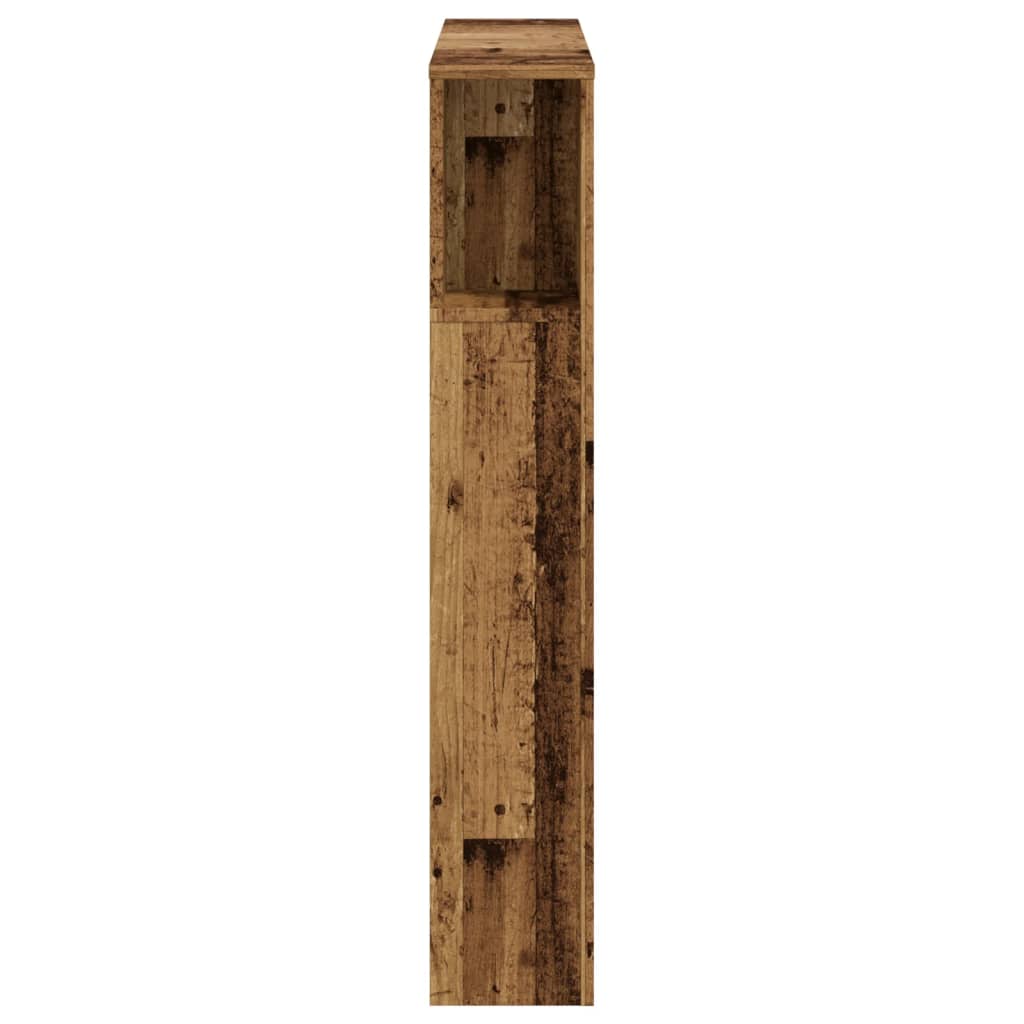 Rustic Headboard Cabinet - 100x19x104.5 cm | Engineered Wood Finish