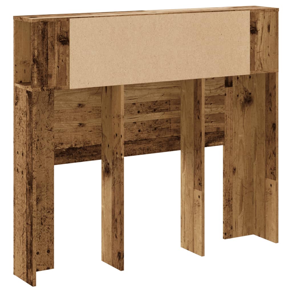 Rustic Headboard Cabinet - 120x19x104.5 cm, Engineered Wood