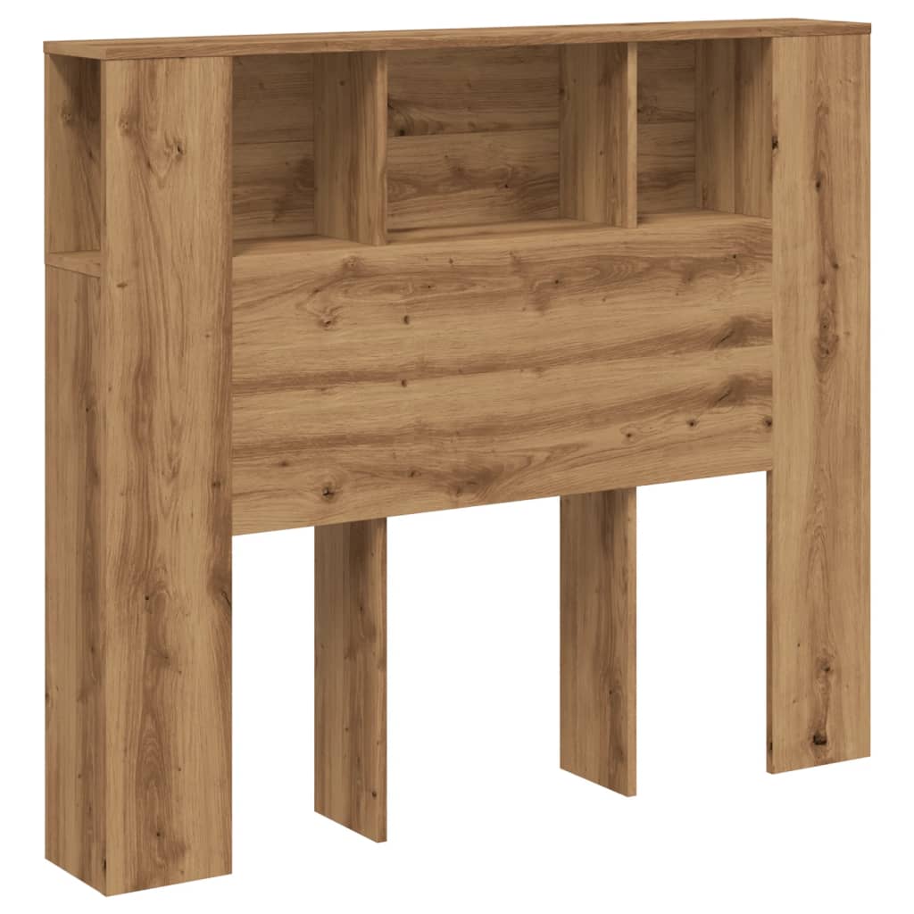 Stylish Artisan Oak Headboard Cabinet 120x19x104.5 cm - Engineered Wood