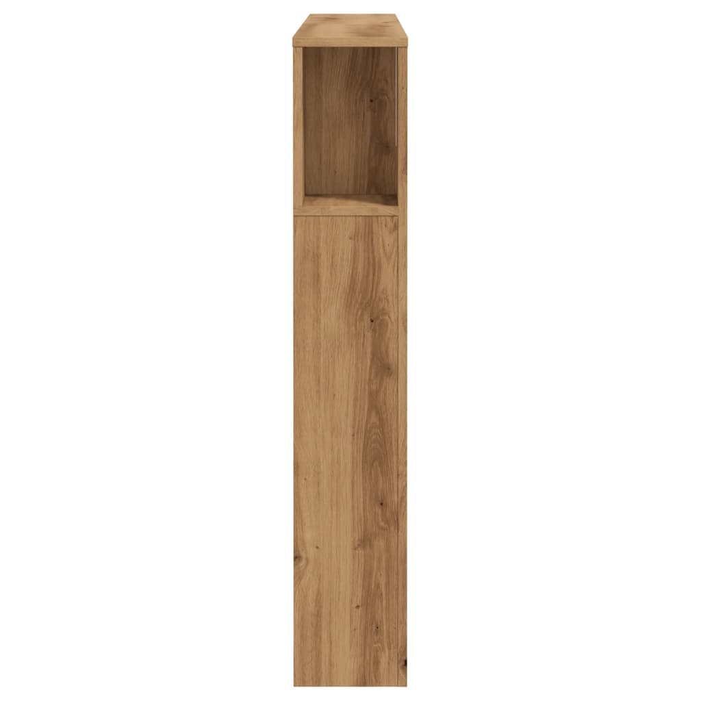 Stylish Artisan Oak Headboard Cabinet 120x19x104.5 cm - Engineered Wood
