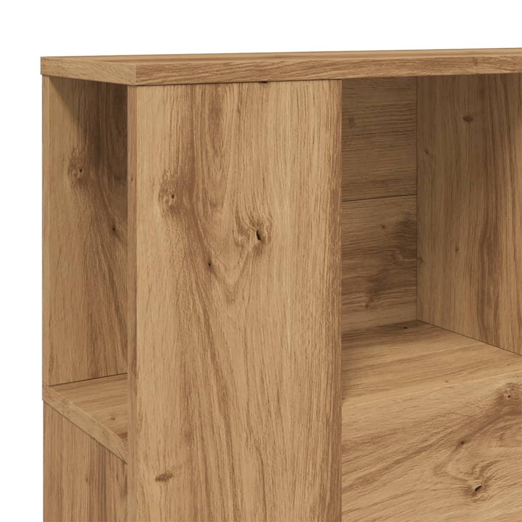 Stylish Artisan Oak Headboard Cabinet 120x19x104.5 cm - Engineered Wood