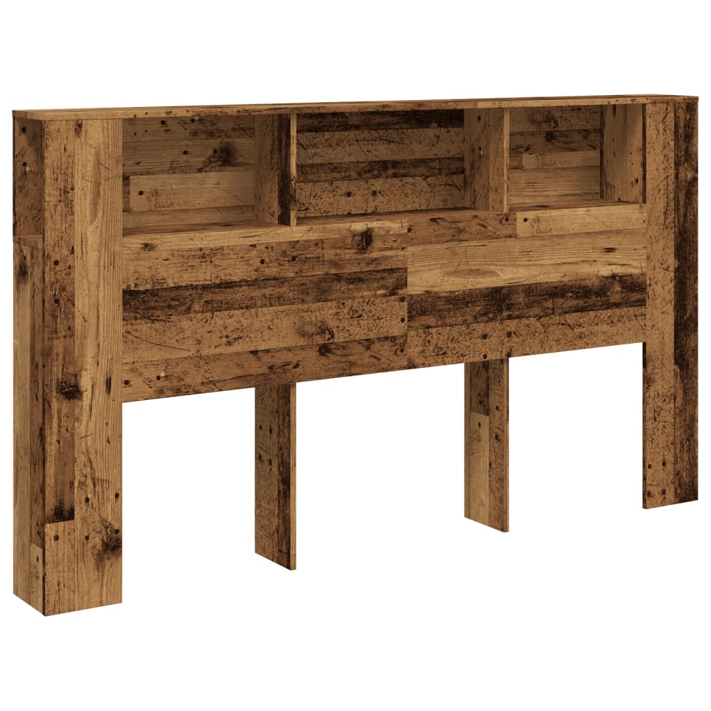 Vintage Wood Headboard Cabinet - 180x18.5x102.5 cm Engineered Wood