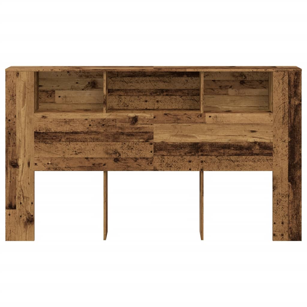 Vintage Wood Headboard Cabinet - 180x18.5x102.5 cm Engineered Wood