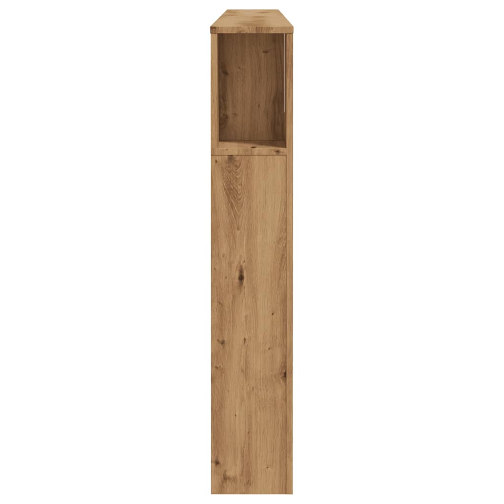 Artisian Oak Headboard Cabinet - 200x18.5x102.5 cm Engineered Wood