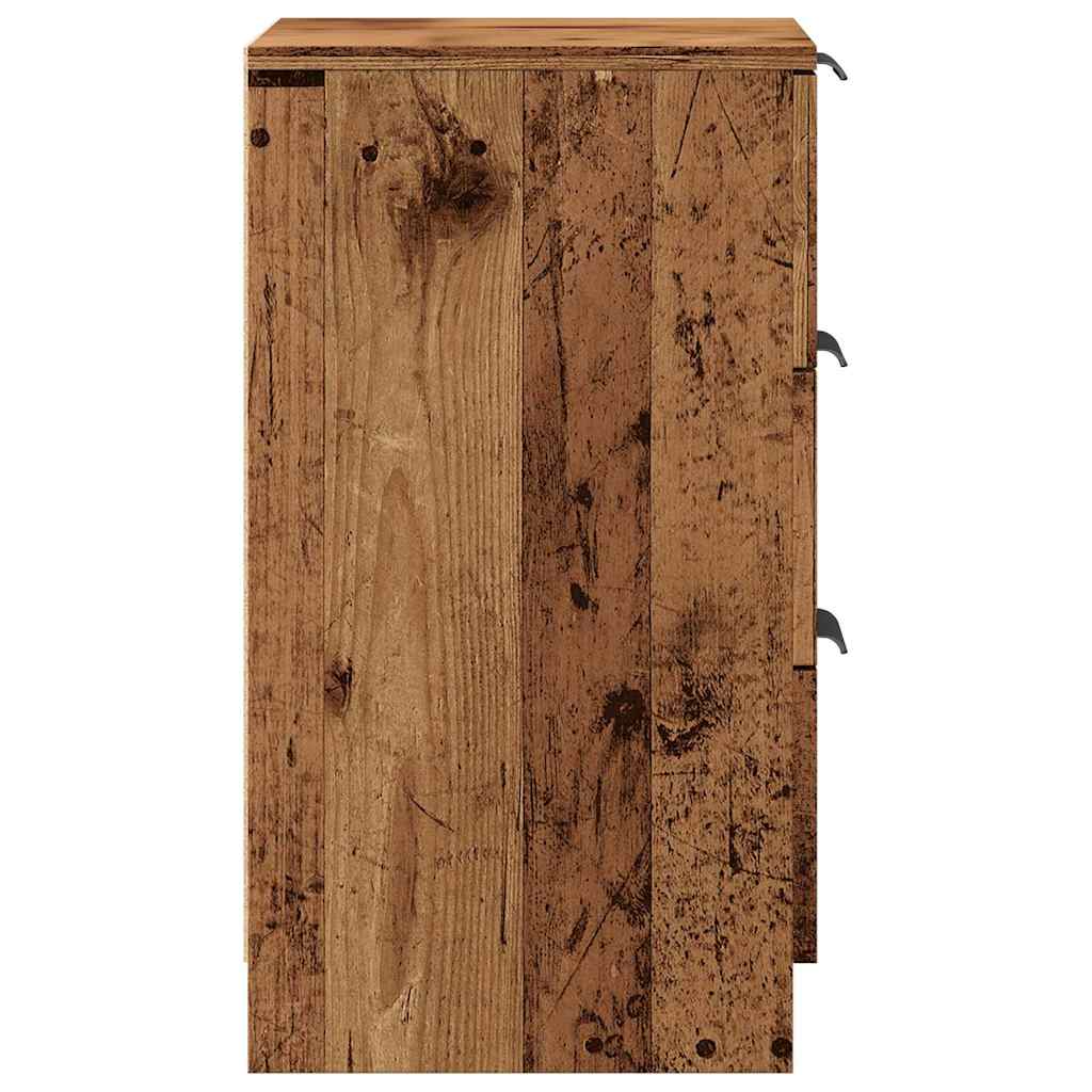 Bedside Cabinets 2 pcs Old Wood 40x36x65 cm Engineered Wood