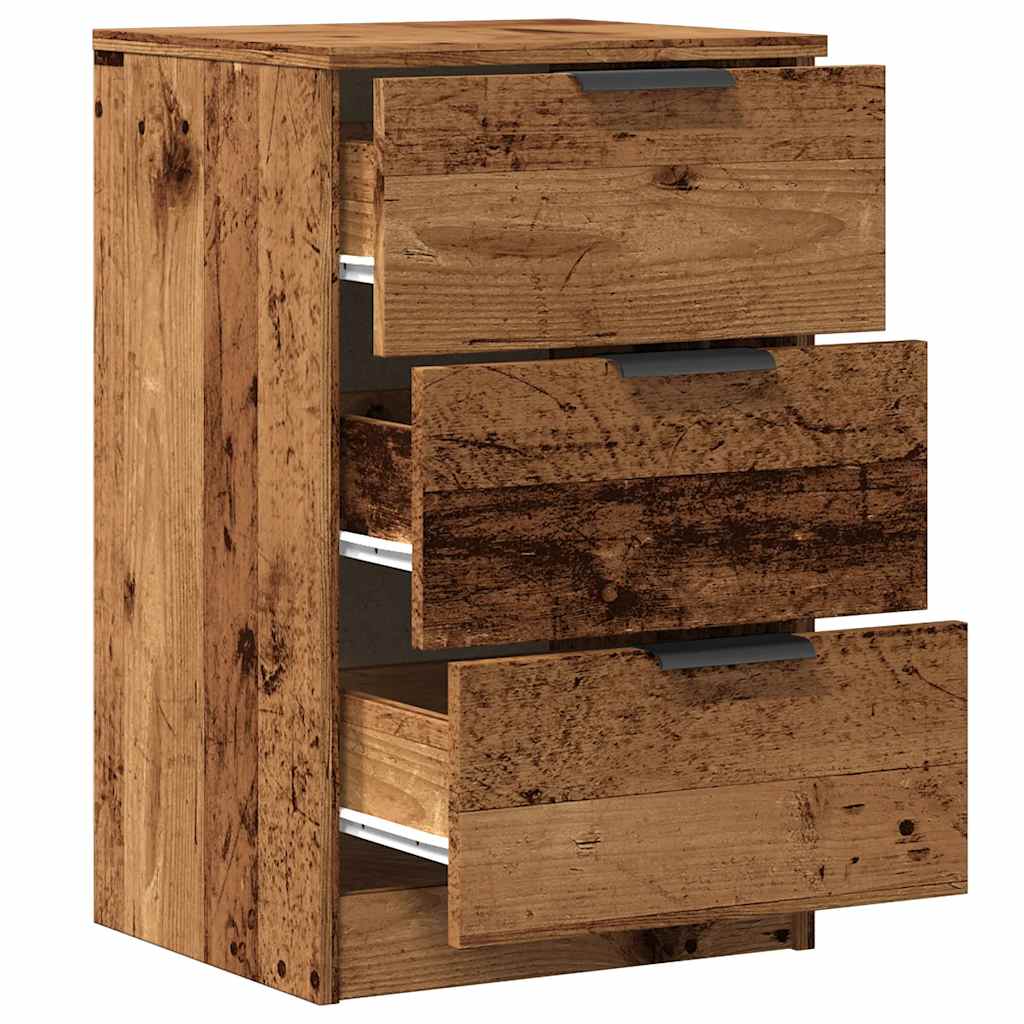 Bedside Cabinets 2 pcs Old Wood 40x36x65 cm Engineered Wood