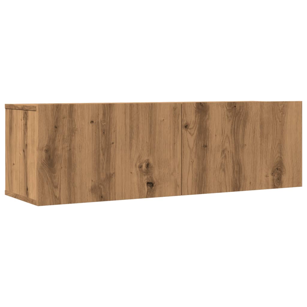 TV Cabinets Wall-mounted 2 pcs Artisian Oak 100x30x30 cm