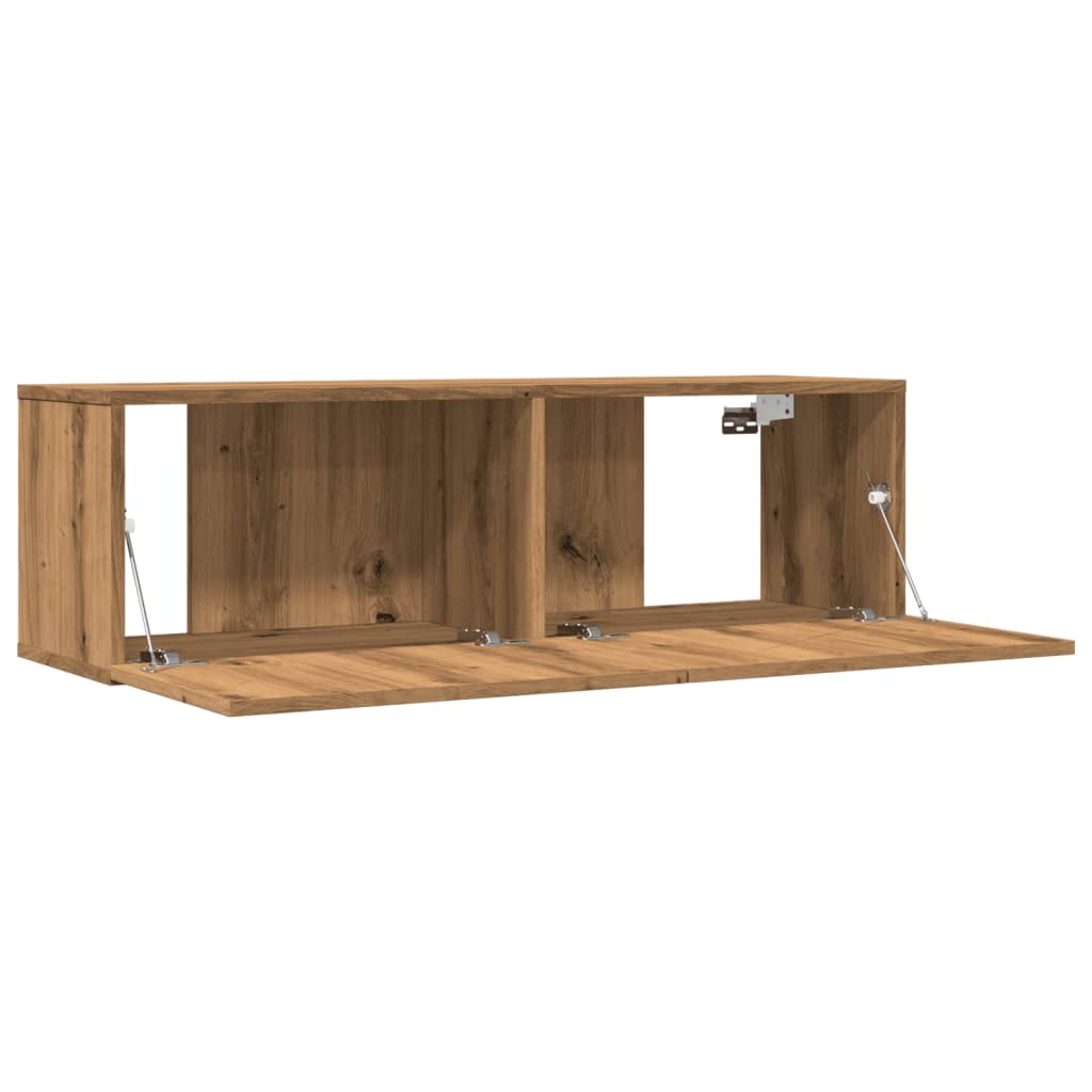 TV Cabinets Wall-mounted 2 pcs Artisian Oak 100x30x30 cm