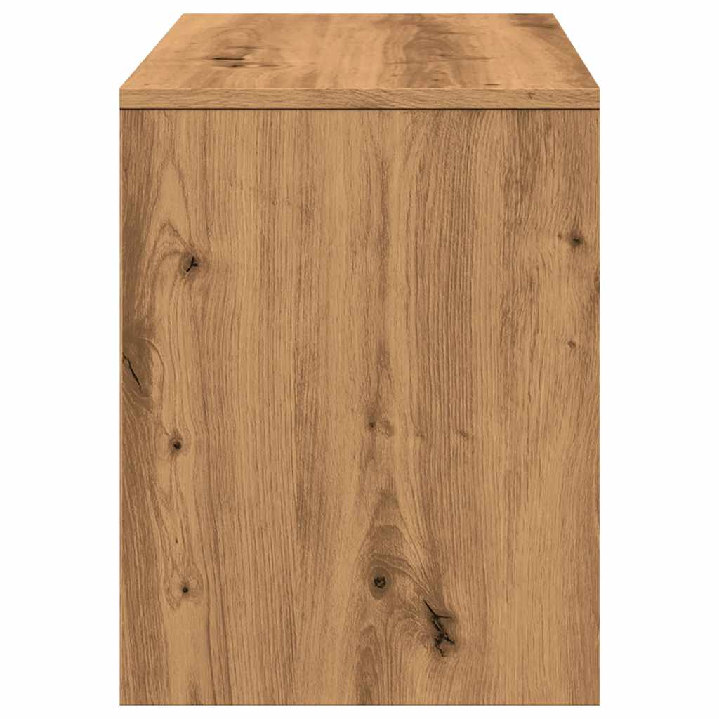 Artisan Oak Dressing Stool, Engineered Wood, 70x35x45 cm