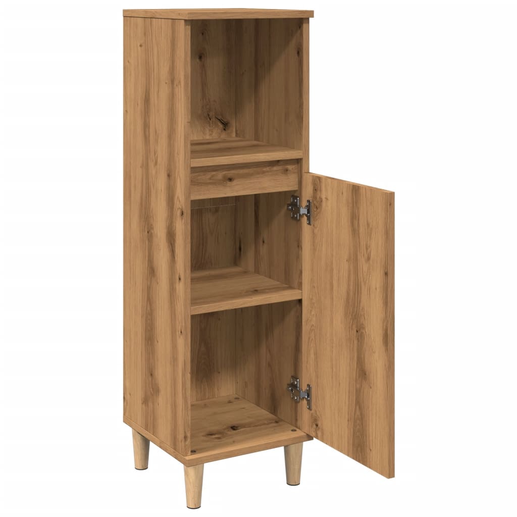 Artisan Oak Bathroom Cabinet 30x30x100 cm - Engineered Wood