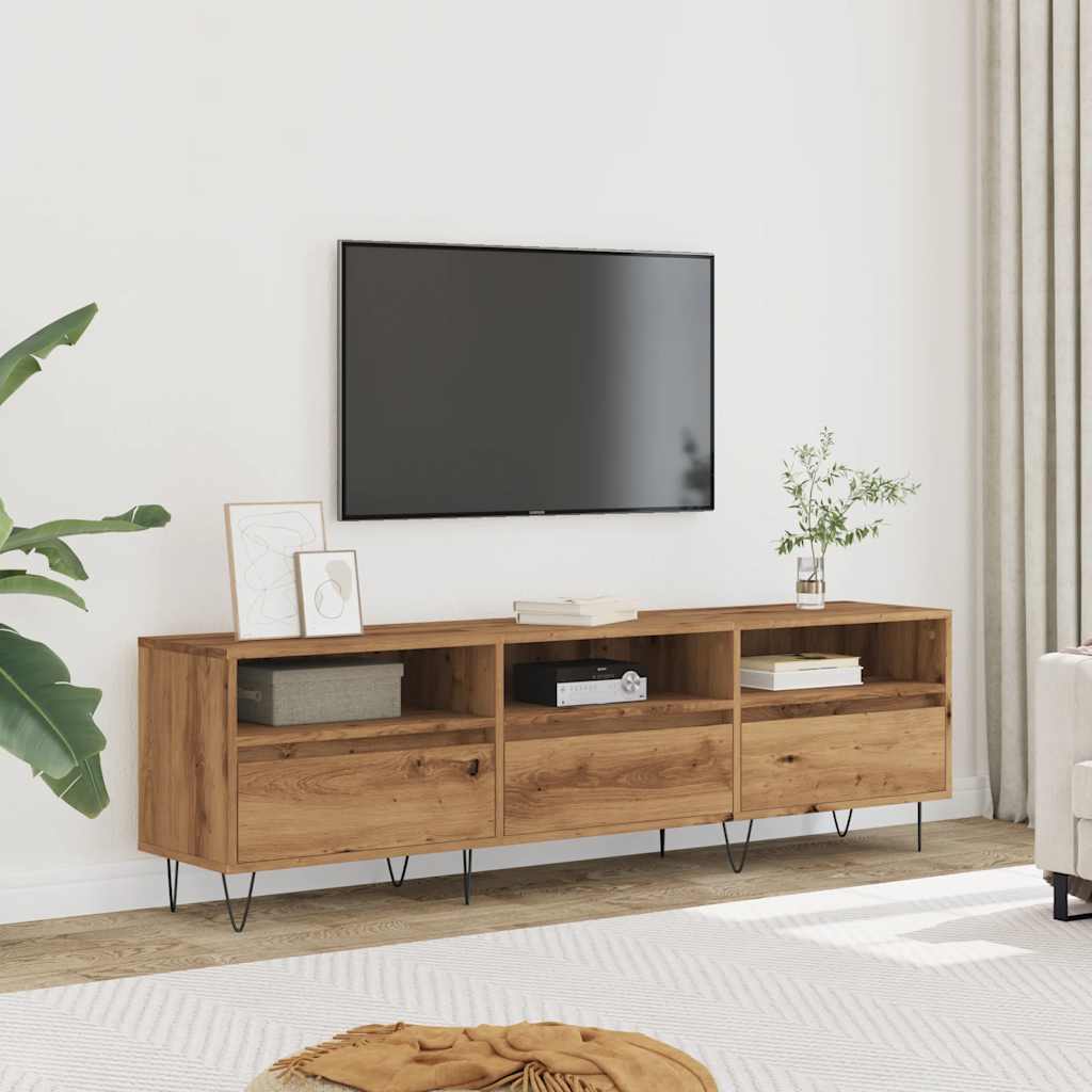 TV Cabinet Artisan Oak 150x30x44.5 cm Engineered Wood