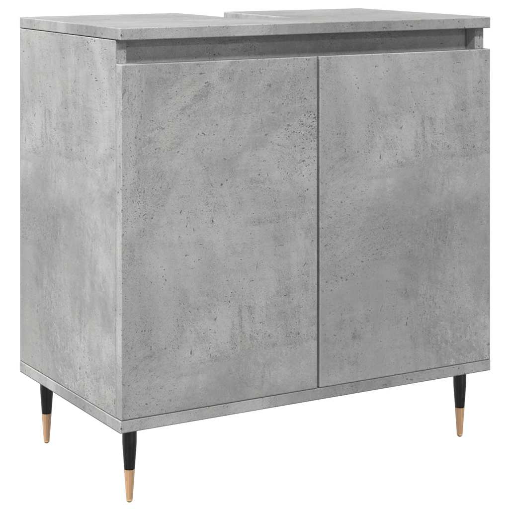 Concrete Grey Bathroom Cabinet 58x33x60 cm - Engineered Wood