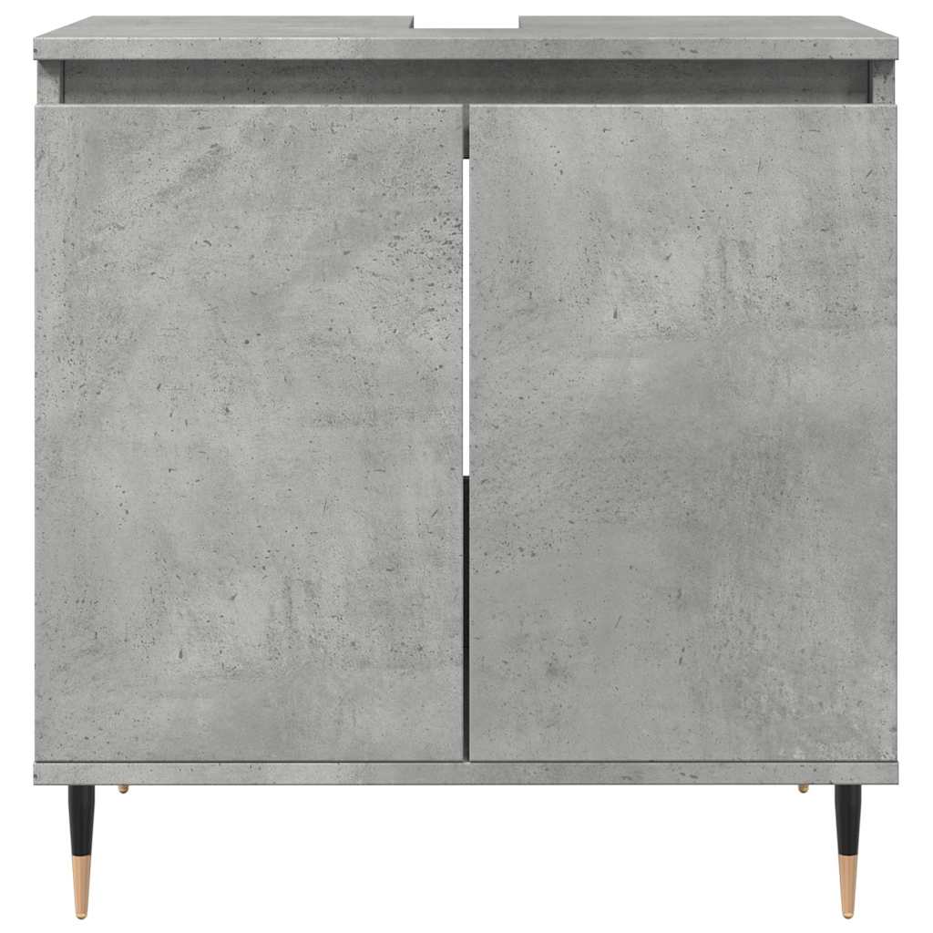 Concrete Grey Bathroom Cabinet 58x33x60 cm - Engineered Wood