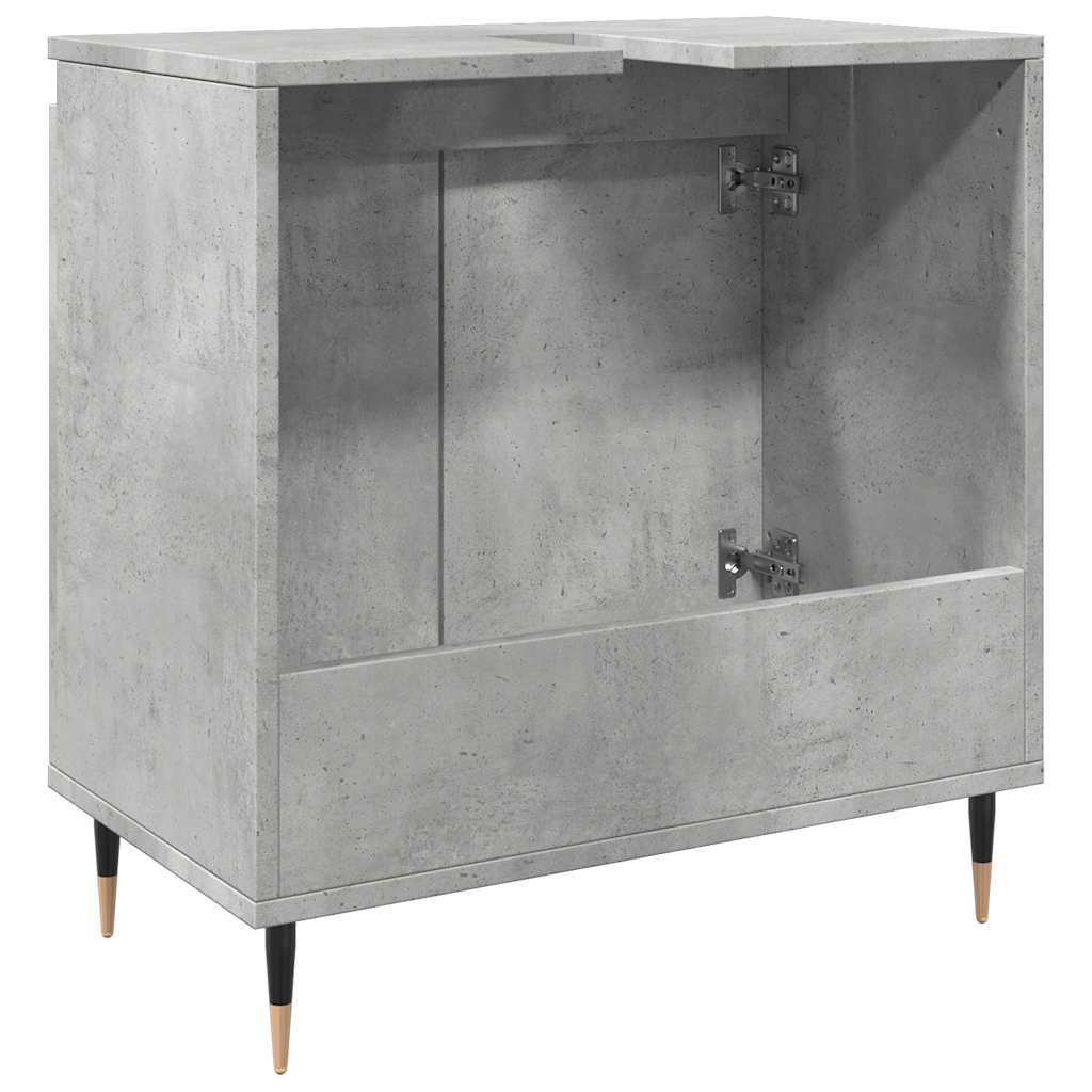 Concrete Grey Bathroom Cabinet 58x33x60 cm - Engineered Wood