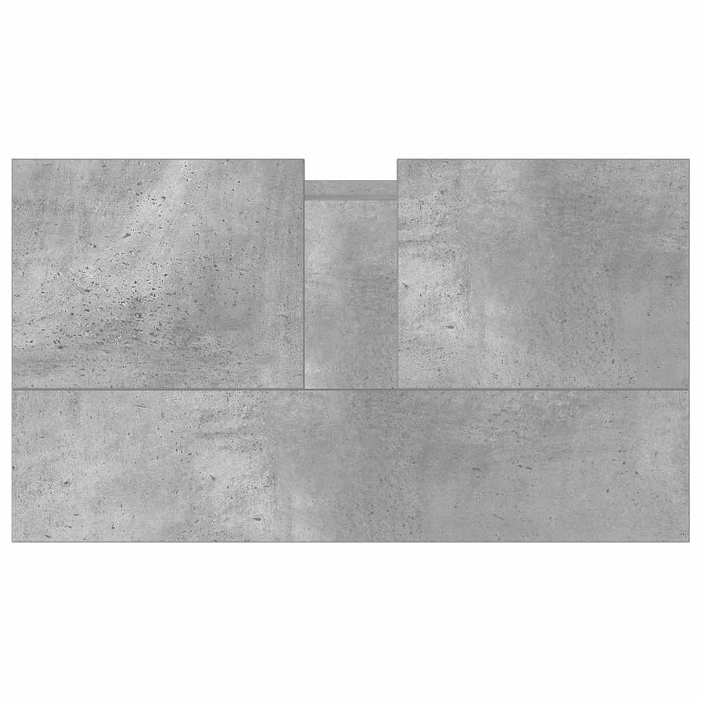 Concrete Grey Bathroom Cabinet 58x33x60 cm - Engineered Wood