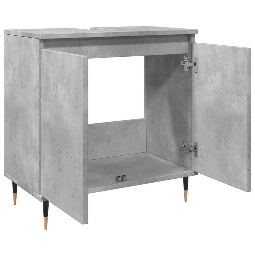 Concrete Grey Bathroom Cabinet 58x33x60 cm - Engineered Wood