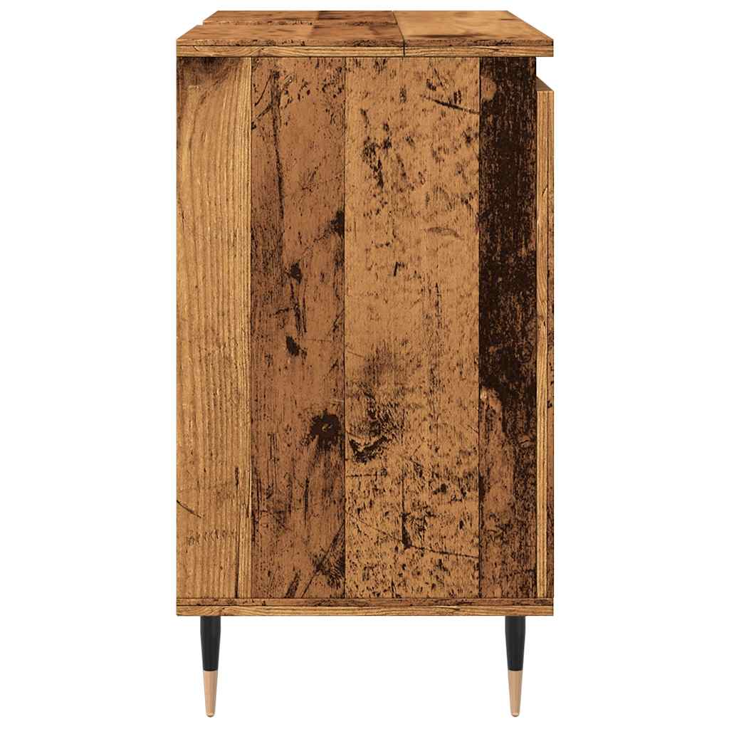 Vintage Engineered Wood Bathroom Cabinet, 58x33x60 cm, Rustic Finish