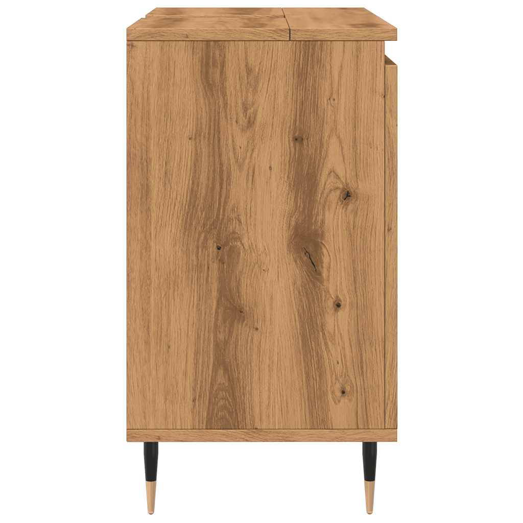 Stylish Artisan Oak Bathroom Cabinet 58x33x60 cm - Engineered Wood