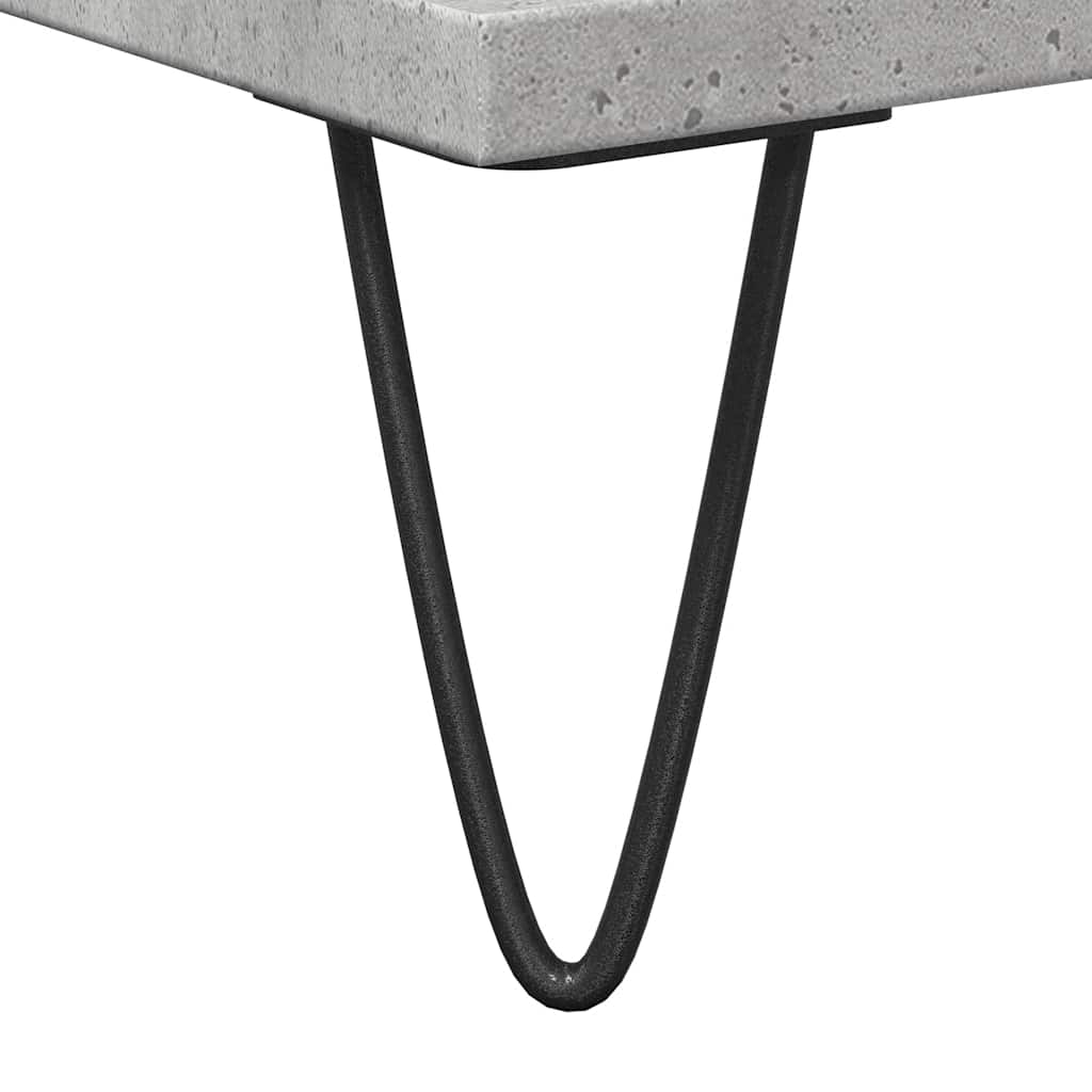 Concrete Grey Bathroom Cabinet, Engineered Wood, 58x33x60 cm