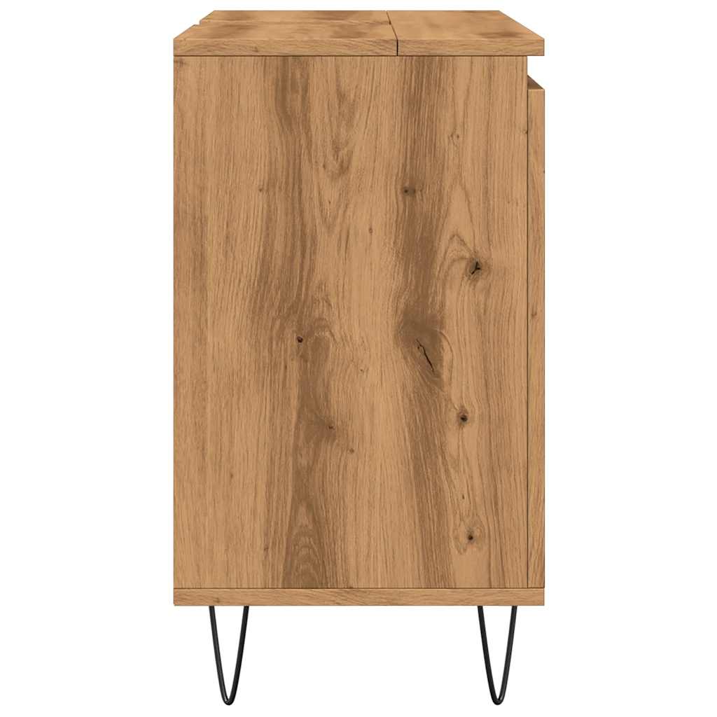 Artisan Oak Bathroom Cabinet, Engineered Wood, 58x33x60 cm