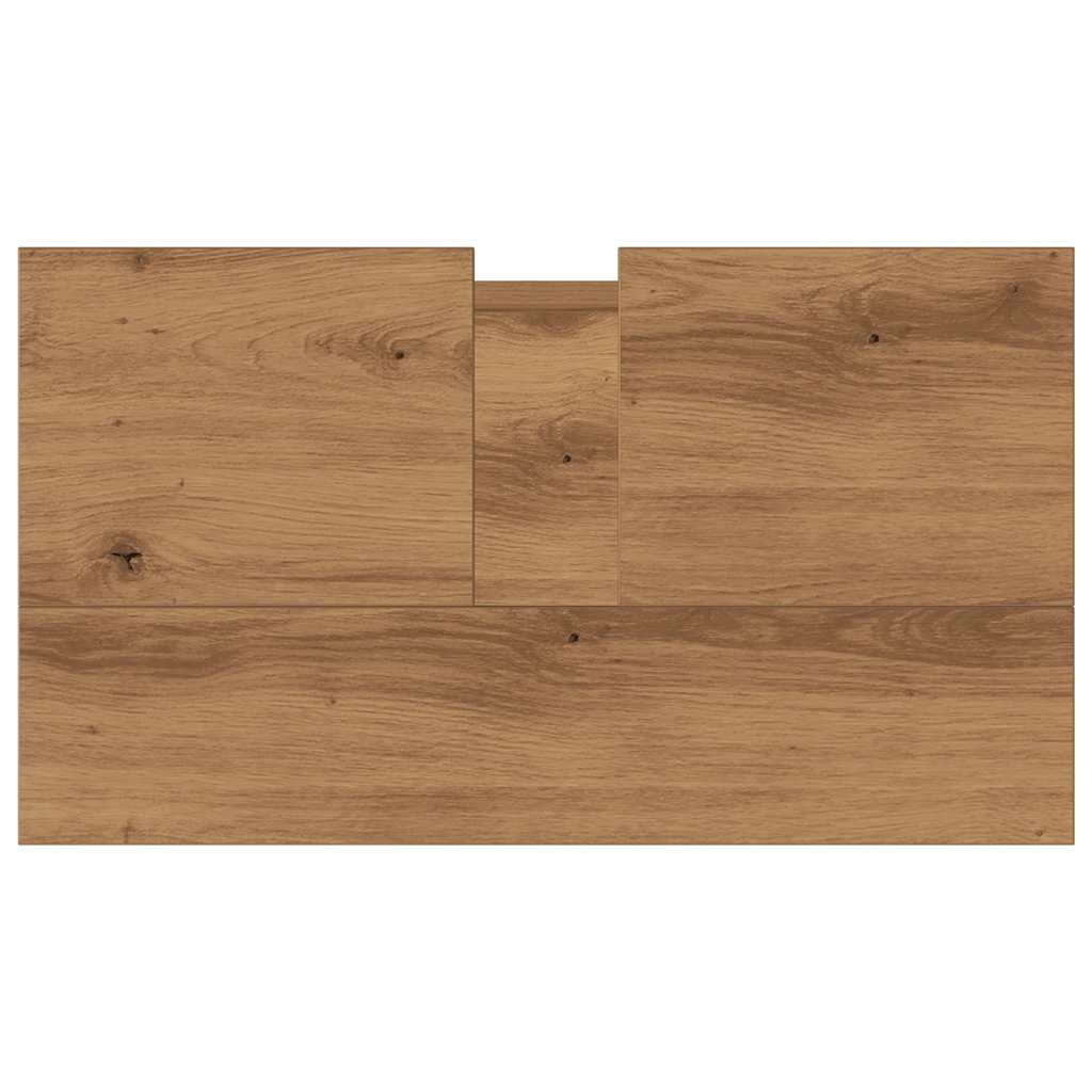 Artisan Oak Bathroom Cabinet, Engineered Wood, 58x33x60 cm