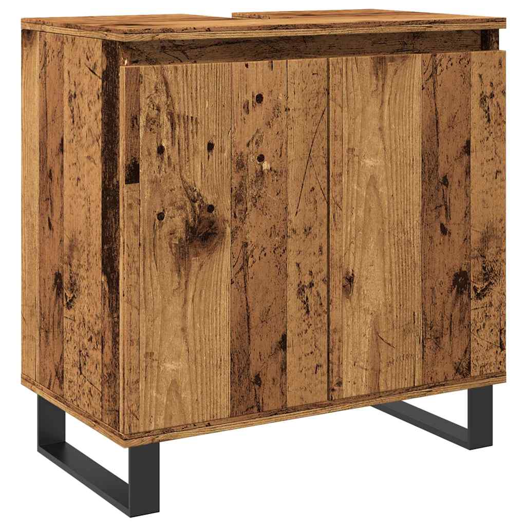 Vintage-Style Bathroom Cabinet, 58x33x60cm, Engineered Wood