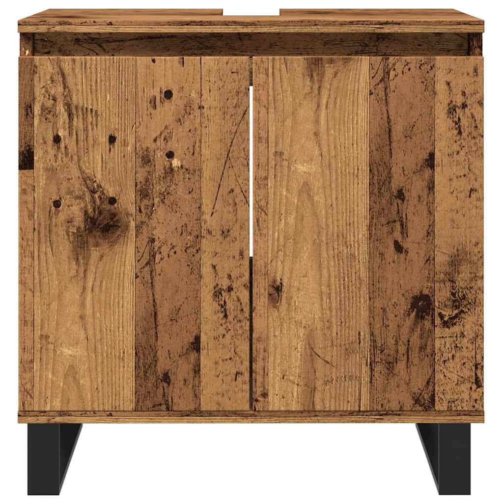 Vintage-Style Bathroom Cabinet, 58x33x60cm, Engineered Wood