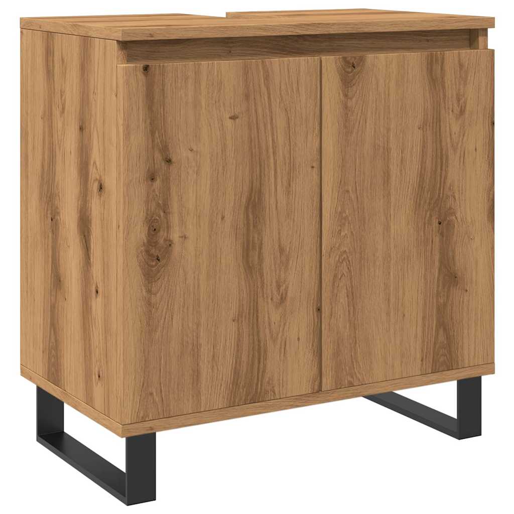 Artisan Oak Bathroom Cabinet 58x33x60 cm - Engineered Wood