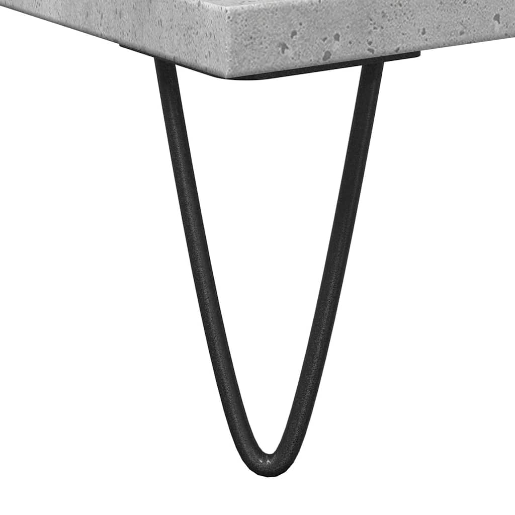 Concrete Oak Sink Cabinet 65x33x60 cm - Engineered Wood Finish