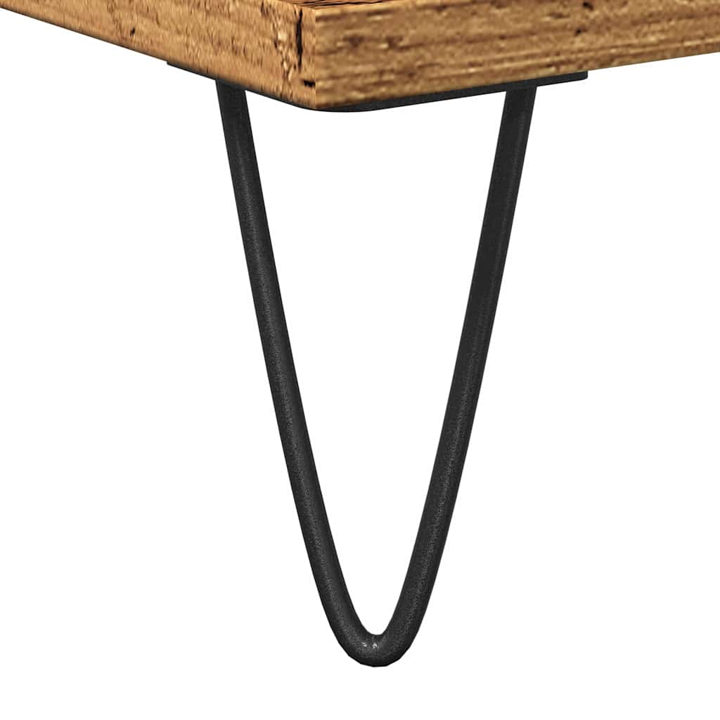 Rustic Engineered Wood Sink Cabinet, 65x33x60 cm - Vintage Charm