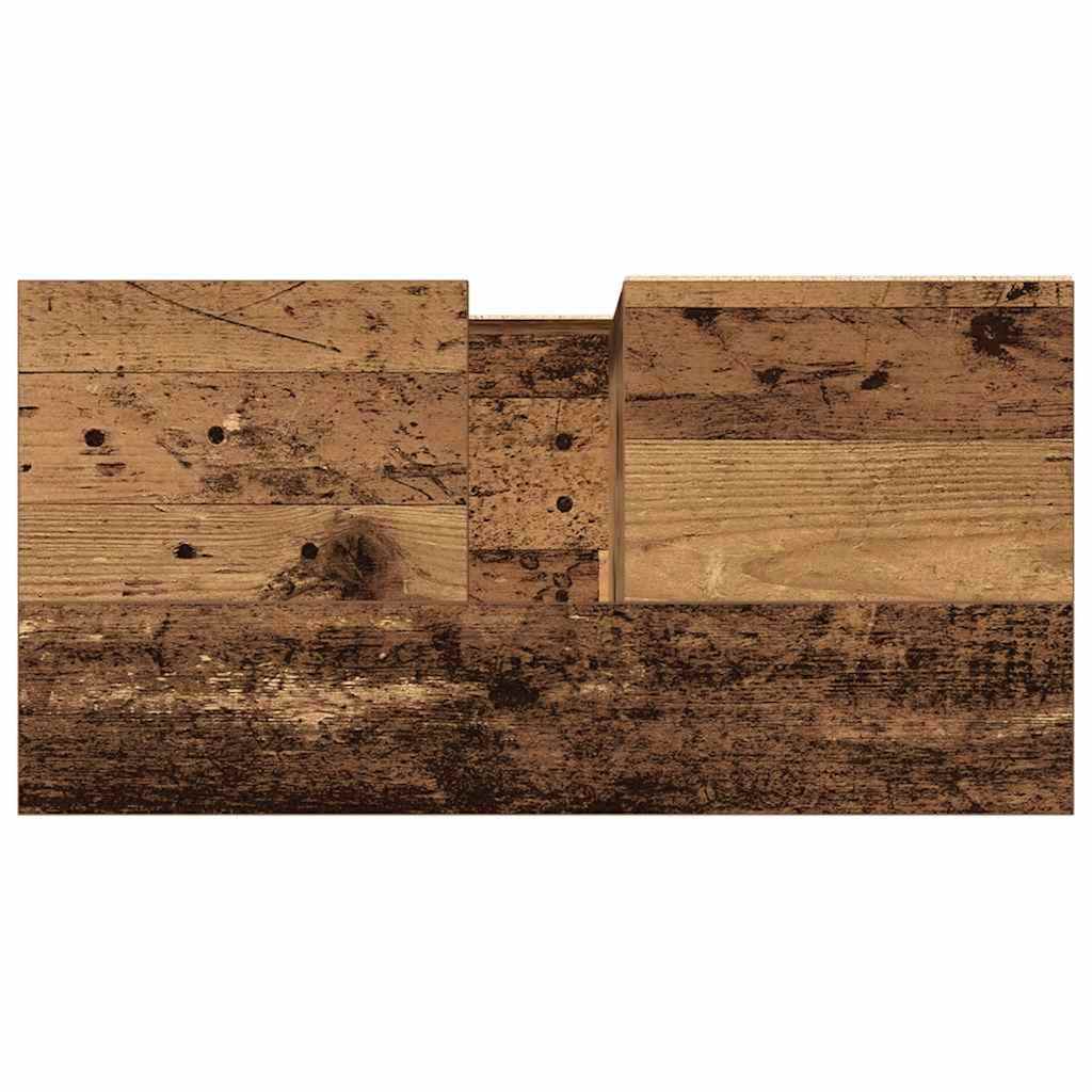 Rustic Engineered Wood Bathroom Sink Cabinet, 65x33x60 cm