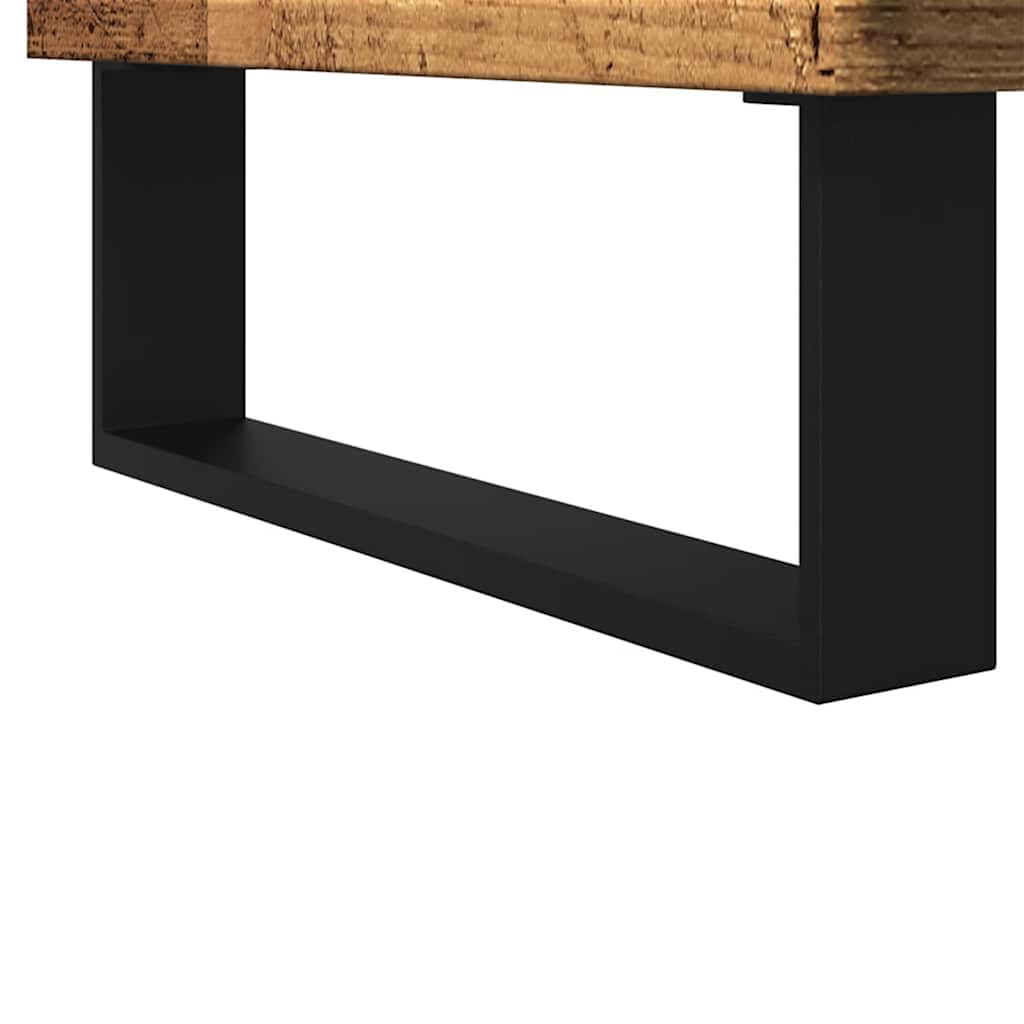 Rustic Engineered Wood Bathroom Sink Cabinet, 65x33x60 cm