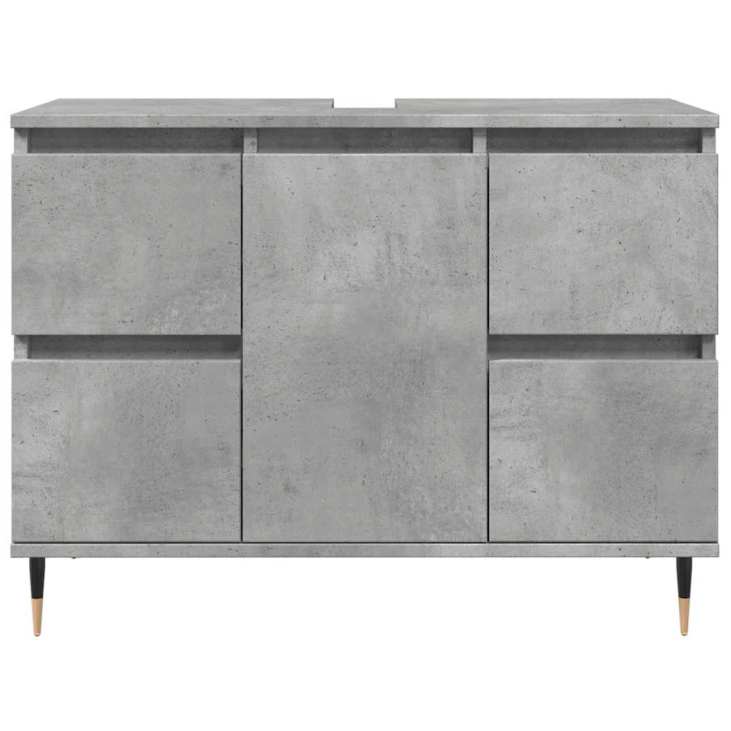 Concrete Grey Bathroom Cabinet 80x33x60 cm - Engineered Wood