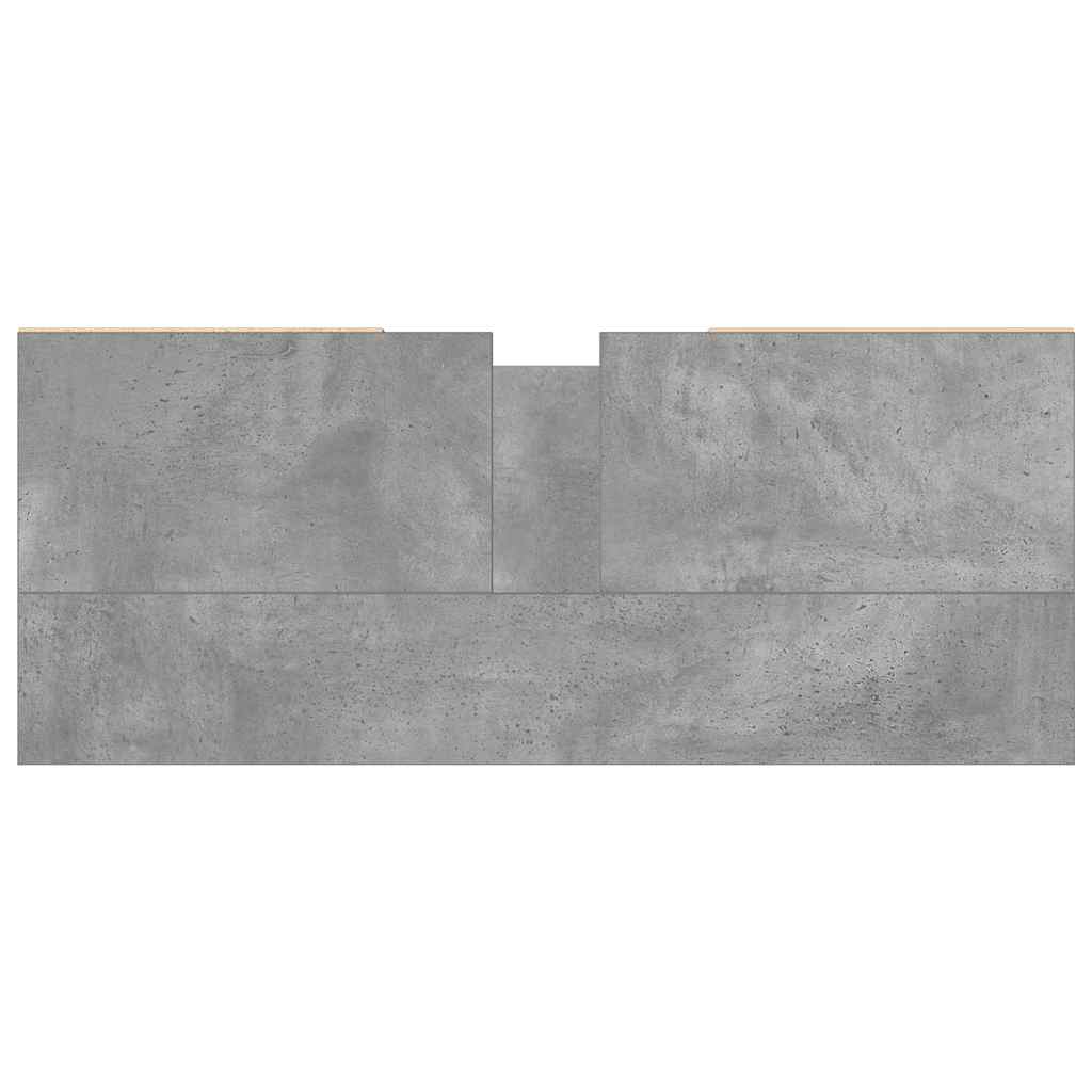 Concrete Grey Bathroom Cabinet 80x33x60 cm - Engineered Wood