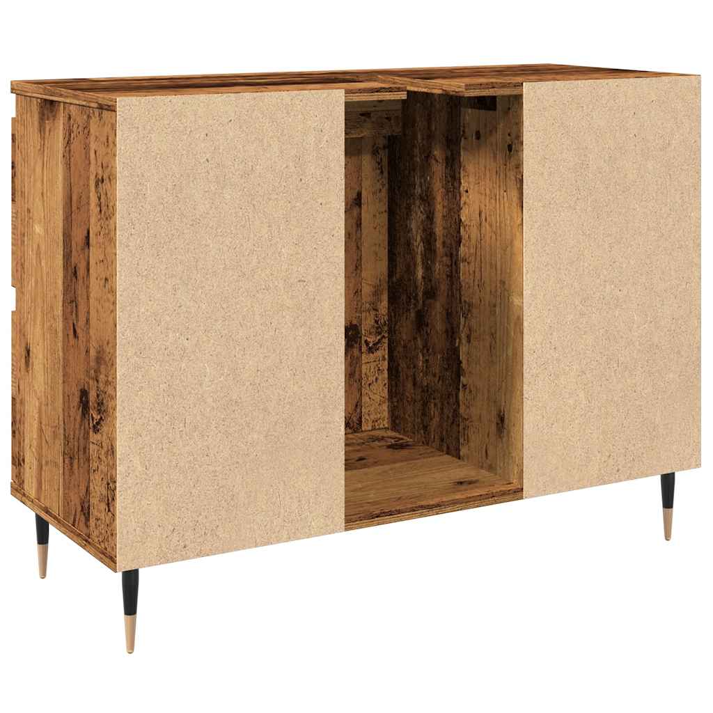 Vintage Oak Bathroom Cabinet 80x33x60 cm - Engineered Wood
