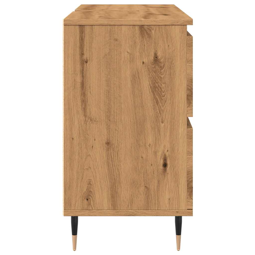 Bathroom Cabinet Artisan Oak 80x33x60 cm Engineered Wood