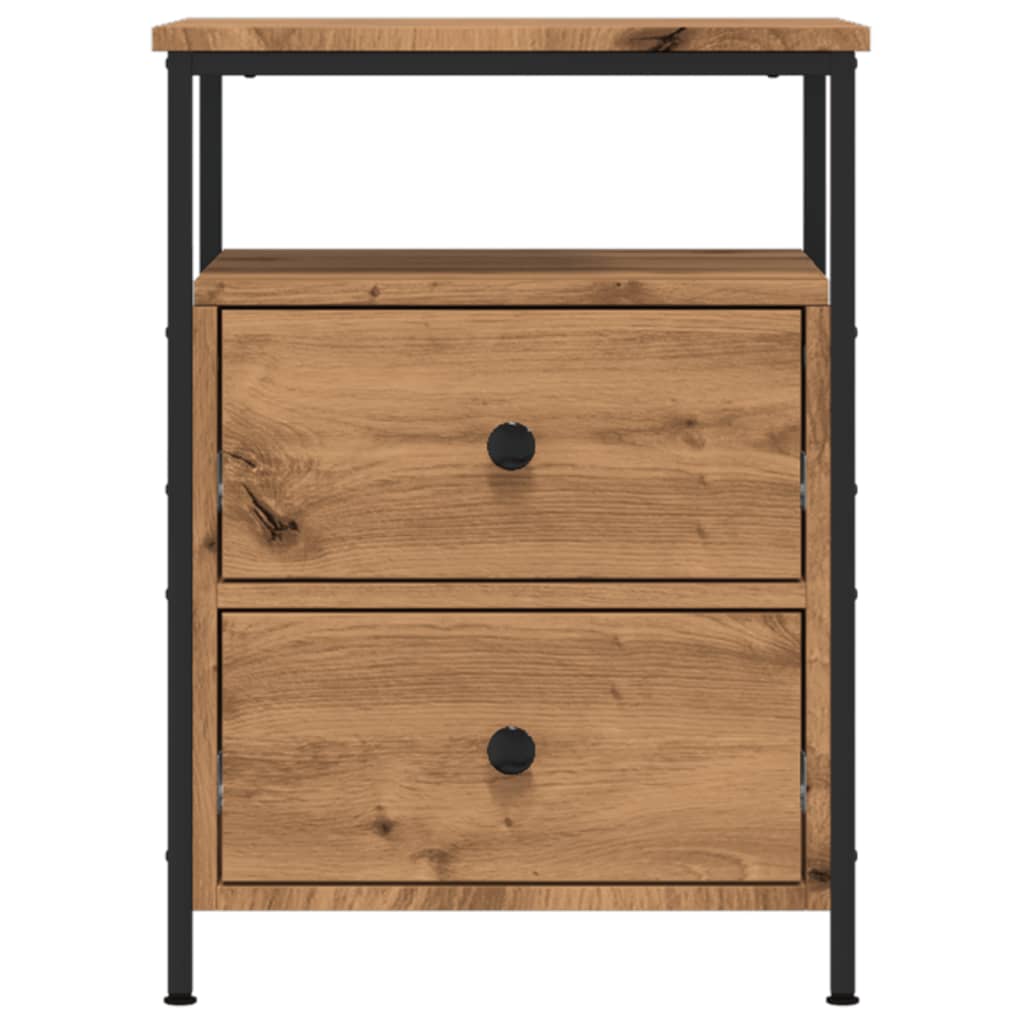 Bedside Cabinets 2 pcs Artisan Oak 44x45x60 cm Engineered Wood