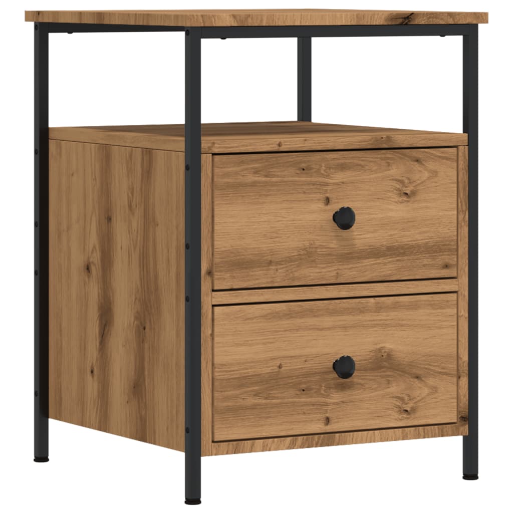 Bedside Cabinets 2 pcs Artisan Oak 44x45x60 cm Engineered Wood