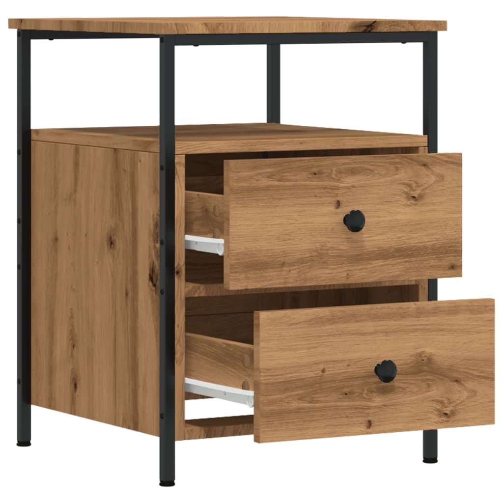 Bedside Cabinets 2 pcs Artisan Oak 44x45x60 cm Engineered Wood