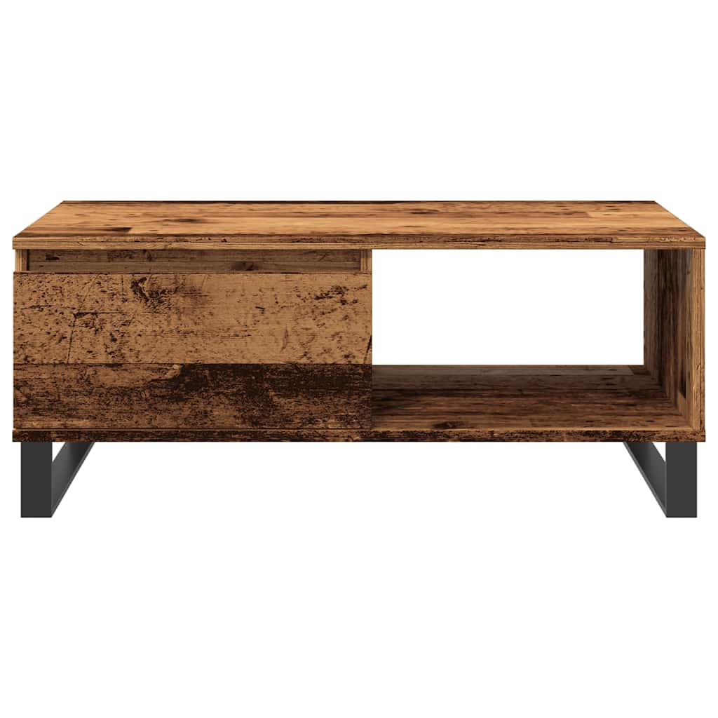 Coffee Table Old Wood 90x50x36.5 cm Engineered Wood