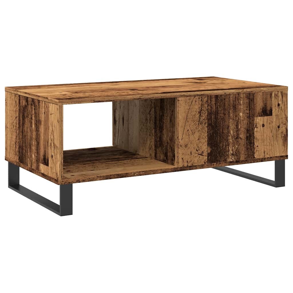 Coffee Table Old Wood 90x50x36.5 cm Engineered Wood