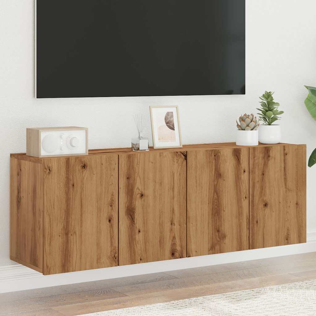 TV Cabinets Wall-mounted 2 pcs Artisian Oak 60x30x41 cm