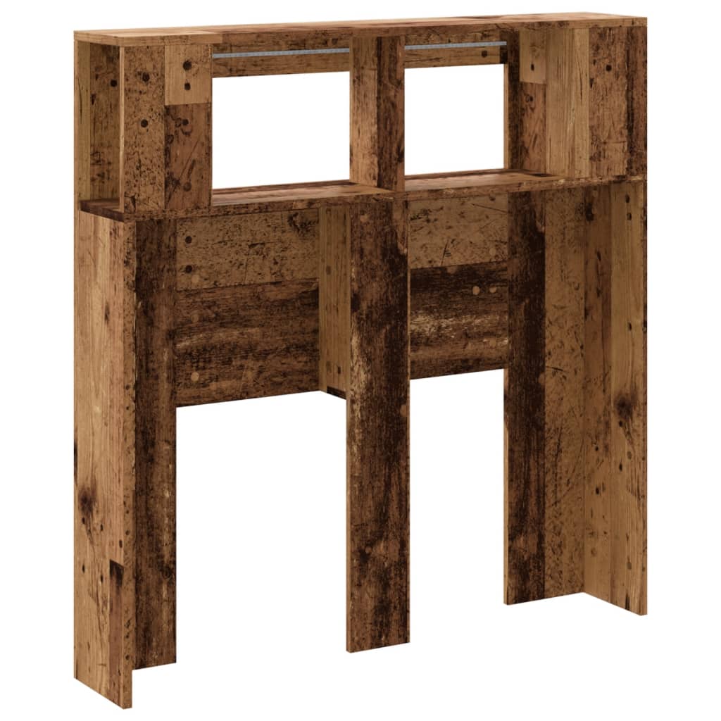 Rustic LED Headboard - Old Wood, 100x18.5x103.5 cm, Engineered Wood
