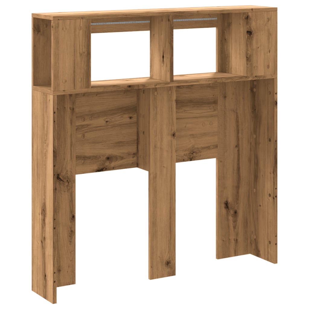 Artisan Oak LED Headboard, 100x18.5x103.5cm, Engineered Wood