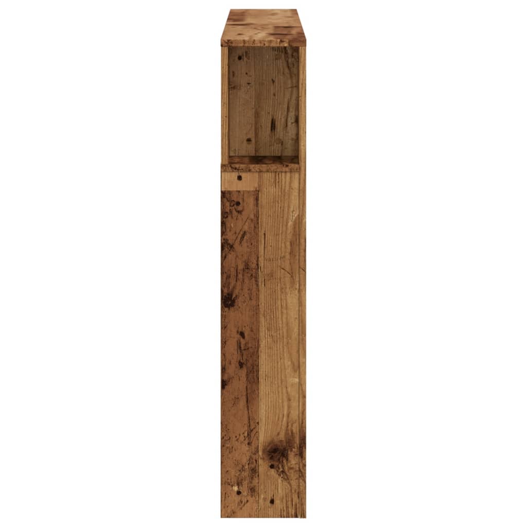 Rustic LED Headboard - Old Wood, 120x18.5x103.5 cm, Engineered Wood