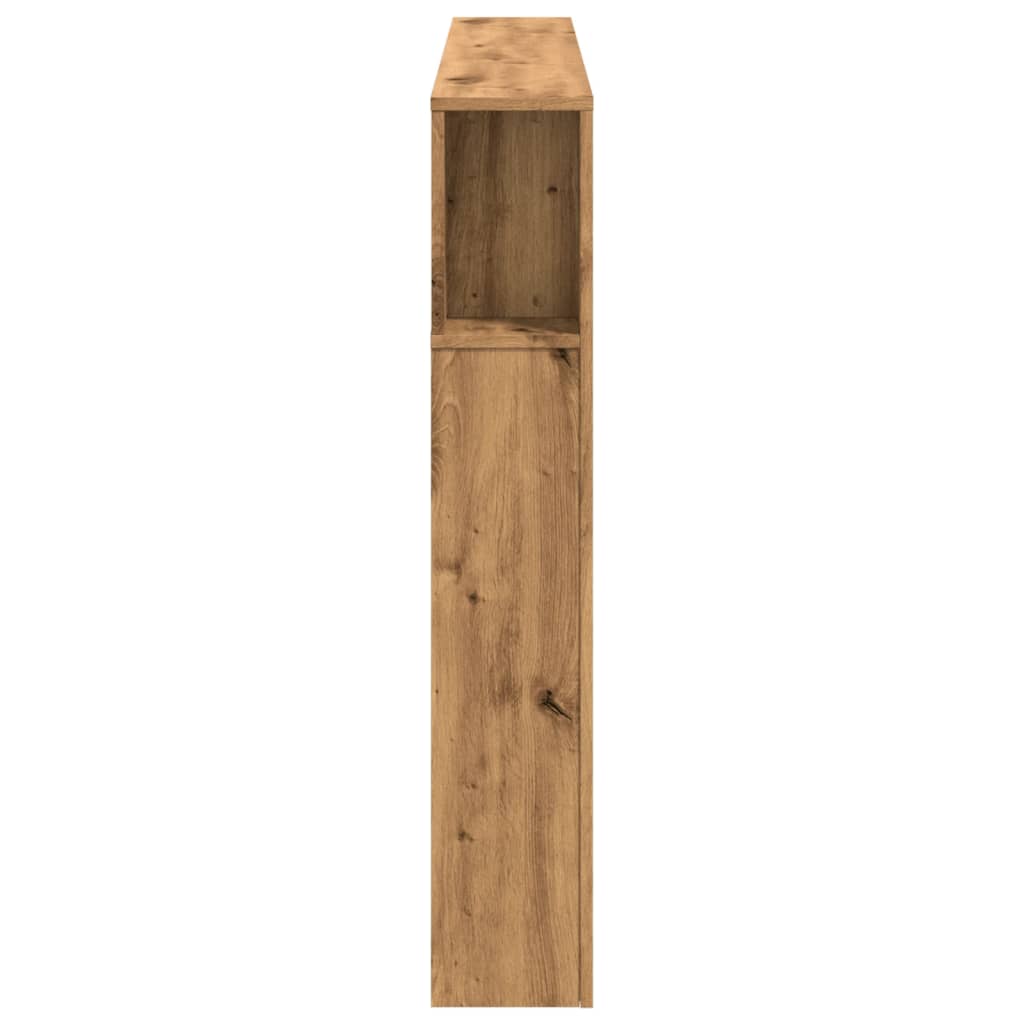 LED Headboard in Artisan Oak - 160x18.5x103.5 cm Engineered Wood
