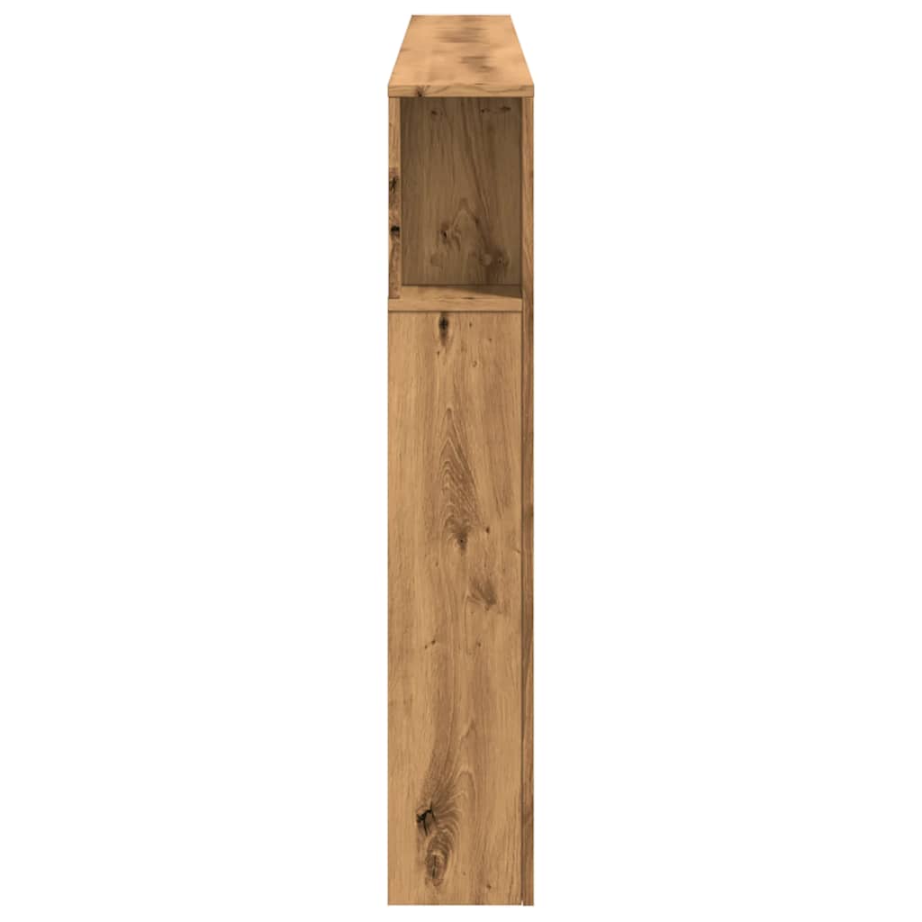 LED Headboard Artisan Oak 200x18.5x103.5 cm Engineered Wood