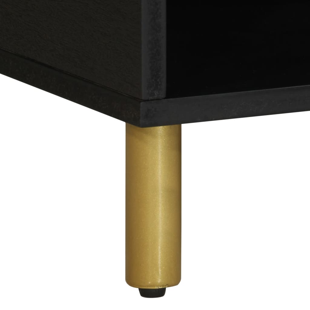 Coffee Table Black 80x50x40 cm Engineered Wood